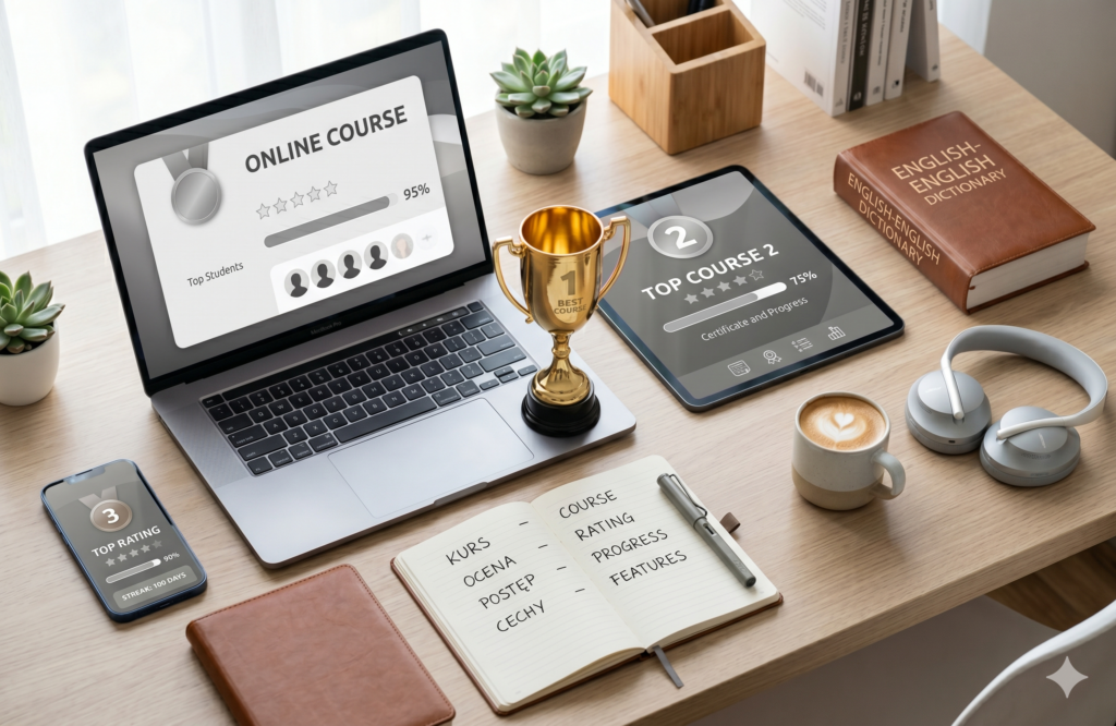 Kursy angielskiego online ranking 2026 – najlepsze platformy do nauki języka angielskiego